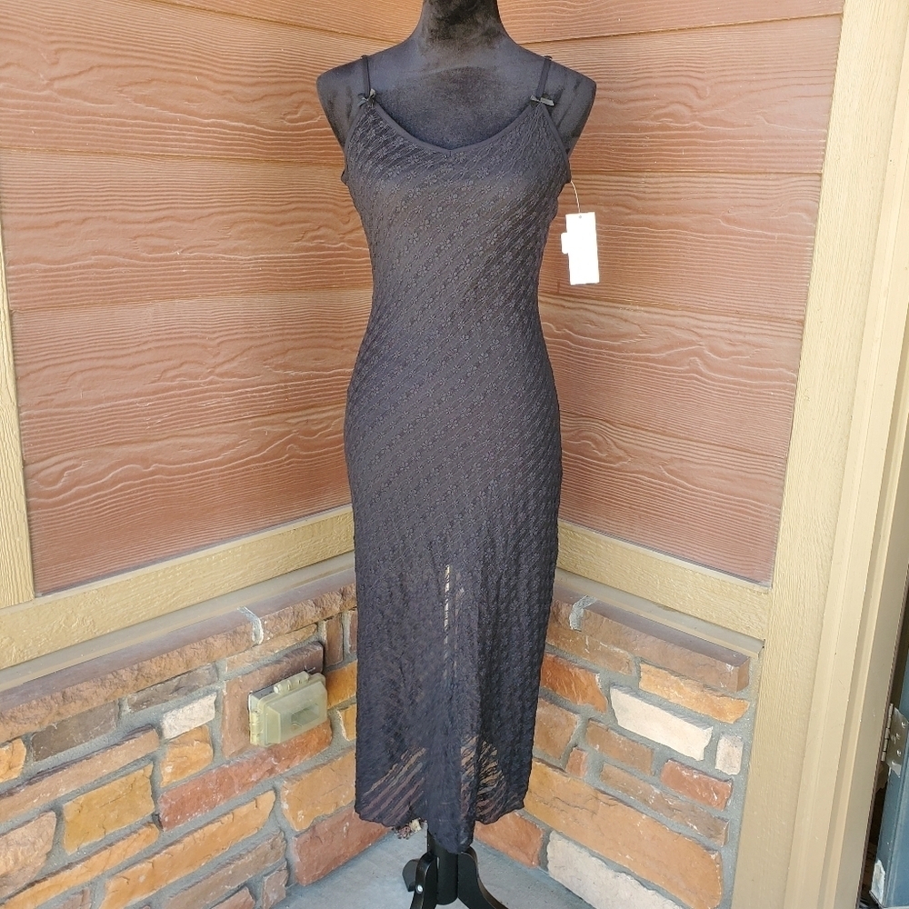 NWT Wild Fable Women's Bow Lace Midi Dress Size XS Black - Picture 15 of 16